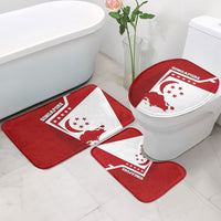 Singapore Merlion Bathroom Set National Flag Day Patriotic Crescent Moon And Stars