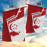 Singapore Merlion Garden Flag National Flag Day Patriotic Crescent Moon And Stars
