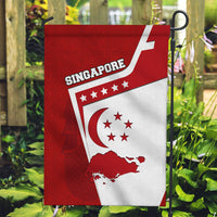 Singapore Merlion Garden Flag National Flag Day Patriotic Crescent Moon And Stars