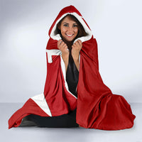 Singapore Merlion Hooded Blanket National Flag Day Patriotic Crescent Moon And Stars