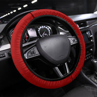 Singapore Merlion Steering Wheel Cover National Flag Day Patriotic Crescent Moon And Stars