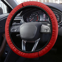 Singapore Merlion Steering Wheel Cover National Flag Day Patriotic Crescent Moon And Stars