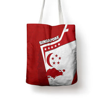Singapore Merlion Tote Bag National Flag Day Patriotic Crescent Moon And Stars