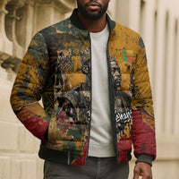 Benin Independence Day King Behanzin Bomber Puffer Jacket Dahomey Amazons National Motto