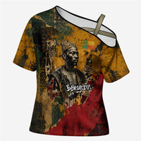 Benin Independence Day King Behanzin Cross Shoulder Shirt Dahomey Amazons National Motto