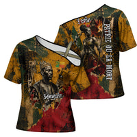 Benin Independence Day King Behanzin Cross Shoulder Shirt Dahomey Amazons National Motto