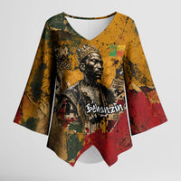 Benin Independence Day King Behanzin Kimono Sleeve Blouse Dahomey Amazons National Motto
