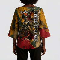 Benin Independence Day King Behanzin Kimono Sleeve Blouse Dahomey Amazons National Motto