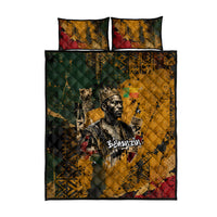 Benin Independence Day King Behanzin Quilt Bed Set Dahomey Amazons National Motto