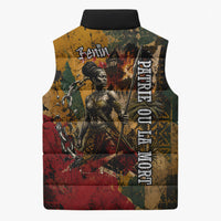 Benin Independence Day King Behanzin Sleeveless Puffer Jacket Dahomey Amazons National Motto