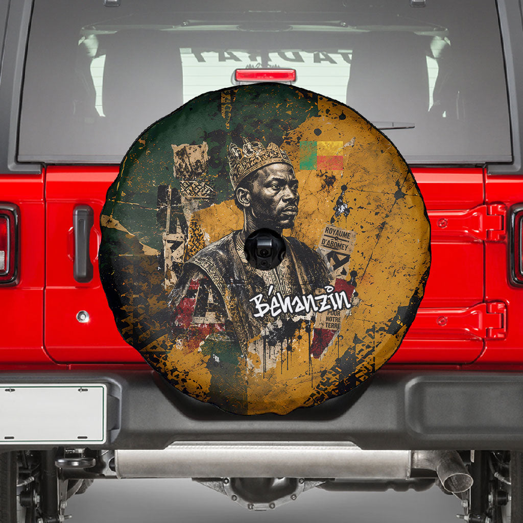 Benin Independence Day King Behanzin Spare Tire Cover Dahomey Amazons National Motto