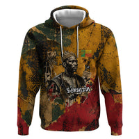 Benin Independence Day King Behanzin Zip Hoodie Dahomey Amazons National Motto