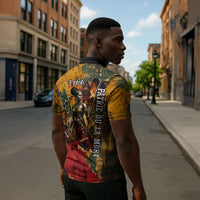 Benin Independence Day King Behanzin Zipper Polo Shirt Dahomey Amazons National Motto