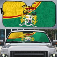 Benin Independence Day August 1 Auto Sun Shade Coat Of Arms Heritage Raised Fist Flag
