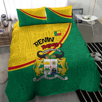 Benin Independence Day August 1 Bedding Set Coat Of Arms Heritage Raised Fist Flag