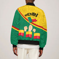 Benin Independence Day August 1 Bomber Jacket Coat Of Arms Heritage Raised Fist Flag