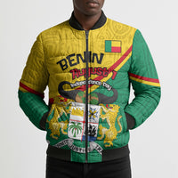 Benin Independence Day August 1 Bomber Puffer Jacket Coat Of Arms Heritage Raised Fist Flag