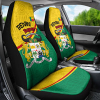 Benin Independence Day August 1 Car Seat Cover Coat Of Arms Heritage Raised Fist Flag