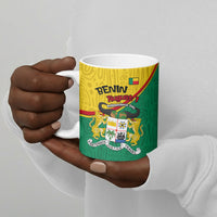 Benin Independence Day August 1 Ceramic Mug Coat Of Arms Heritage Raised Fist Flag