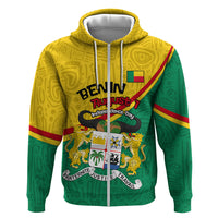Benin Independence Day August 1 Hoodie Coat Of Arms Heritage Raised Fist Flag