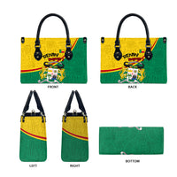 Benin Independence Day August 1 Leather Bag Coat Of Arms Heritage Raised Fist Flag