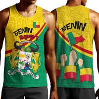 Benin Independence Day August 1 Men Tank Top Coat Of Arms Heritage Raised Fist Flag