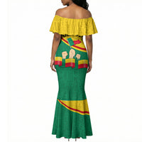 Benin Independence Day August 1 Mermaid Dress Coat Of Arms Heritage Raised Fist Flag