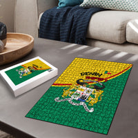 Benin Independence Day August 1 Puzzle Coat Of Arms Heritage Raised Fist Flag