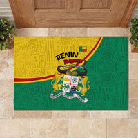 Benin Independence Day August 1 Rubber Doormat Coat Of Arms Heritage Raised Fist Flag