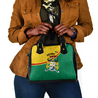 Benin Independence Day August 1 Shoulder Handbag Coat Of Arms Heritage Raised Fist Flag