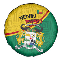 Benin Independence Day August 1 Spare Tire Cover Coat Of Arms Heritage Raised Fist Flag