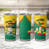 Benin Independence Day August 1 Tumbler Cup Coat Of Arms Heritage Raised Fist Flag