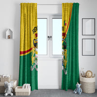 Benin Independence Day August 1 Window Curtain Coat Of Arms Heritage Raised Fist Flag