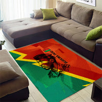 Burkina Faso Independence Day Thomas Sankara Area Rug Revolution Heritage Broken Chains Graphic
