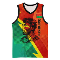 Burkina Faso Independence Day Thomas Sankara Basketball Jersey Revolution Heritage Broken Chains Graphic
