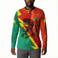 Burkina Faso Independence Day Thomas Sankara Button Sweatshirt Revolution Heritage Broken Chains Graphic