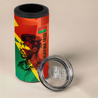 Burkina Faso Independence Day Thomas Sankara 4 in 1 Can Cooler Tumbler Revolution Heritage Broken Chains Graphic