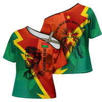 Burkina Faso Independence Day Thomas Sankara Cross Shoulder Shirt Revolution Heritage Broken Chains Graphic