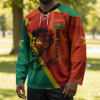 Burkina Faso Independence Day Thomas Sankara Hockey Jersey Revolution Heritage Broken Chains Graphic