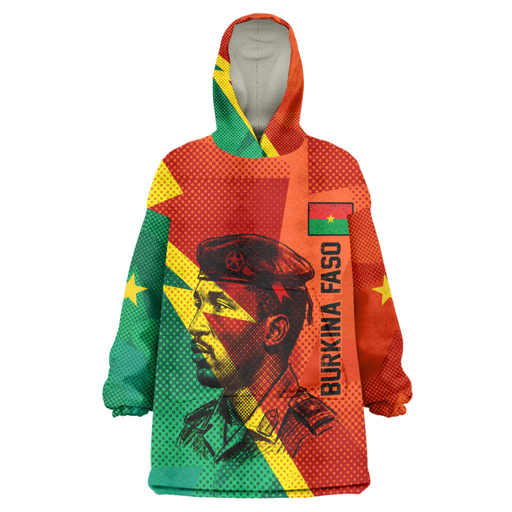 Burkina Faso Independence Day Thomas Sankara Kid Wearable Blanket Hoodie Revolution Heritage Broken Chains Graphic
