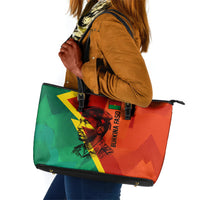 Burkina Faso Independence Day Thomas Sankara Leather Tote Bag Revolution Heritage Broken Chains Graphic