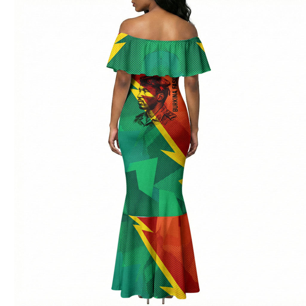 Burkina Faso Independence Day Thomas Sankara Mermaid Dress Revolution Heritage Broken Chains Graphic
