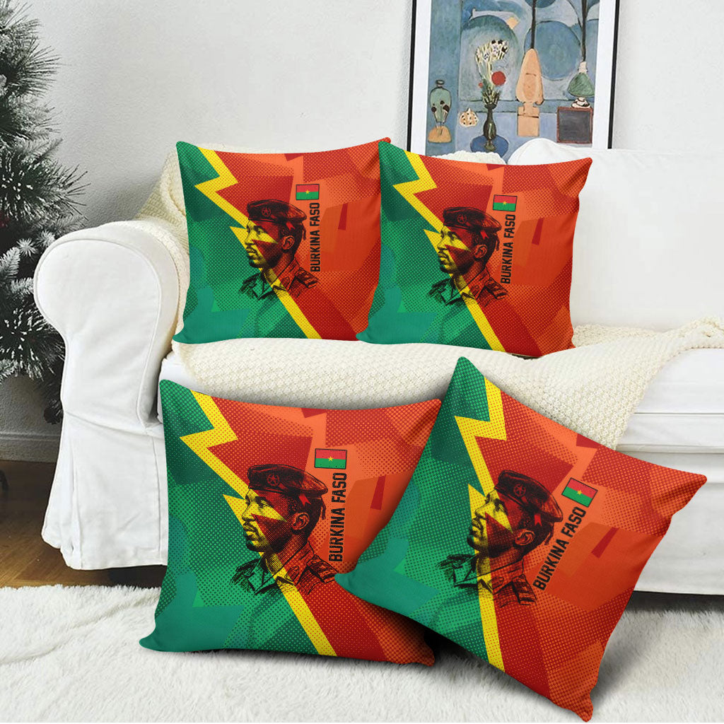 Burkina Faso Independence Day Thomas Sankara Pillow Cover Revolution Heritage Broken Chains Graphic