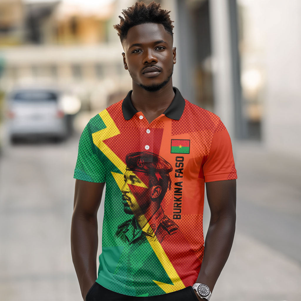 Burkina Faso Independence Day Thomas Sankara Polo Shirt Revolution Heritage Broken Chains Graphic