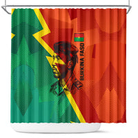 Burkina Faso Independence Day Thomas Sankara Shower Curtain Revolution Heritage Broken Chains Graphic