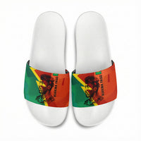 Burkina Faso Independence Day Thomas Sankara Slide Sandals Revolution Heritage Broken Chains Graphic