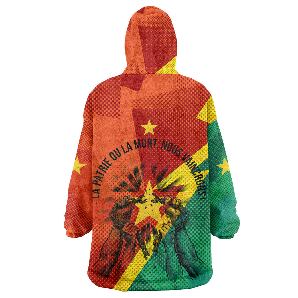 Burkina Faso Independence Day Thomas Sankara Wearable Blanket Hoodie Revolution Heritage Broken Chains Graphic