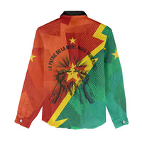 Burkina Faso Independence Day Thomas Sankara Women Casual Shirt Revolution Heritage Broken Chains Graphic