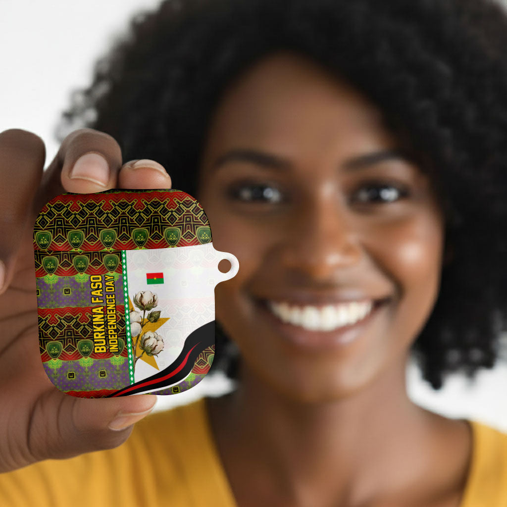 Burkina Faso Independence Day Coat Of Arms AirPods Case National Stallion Shield