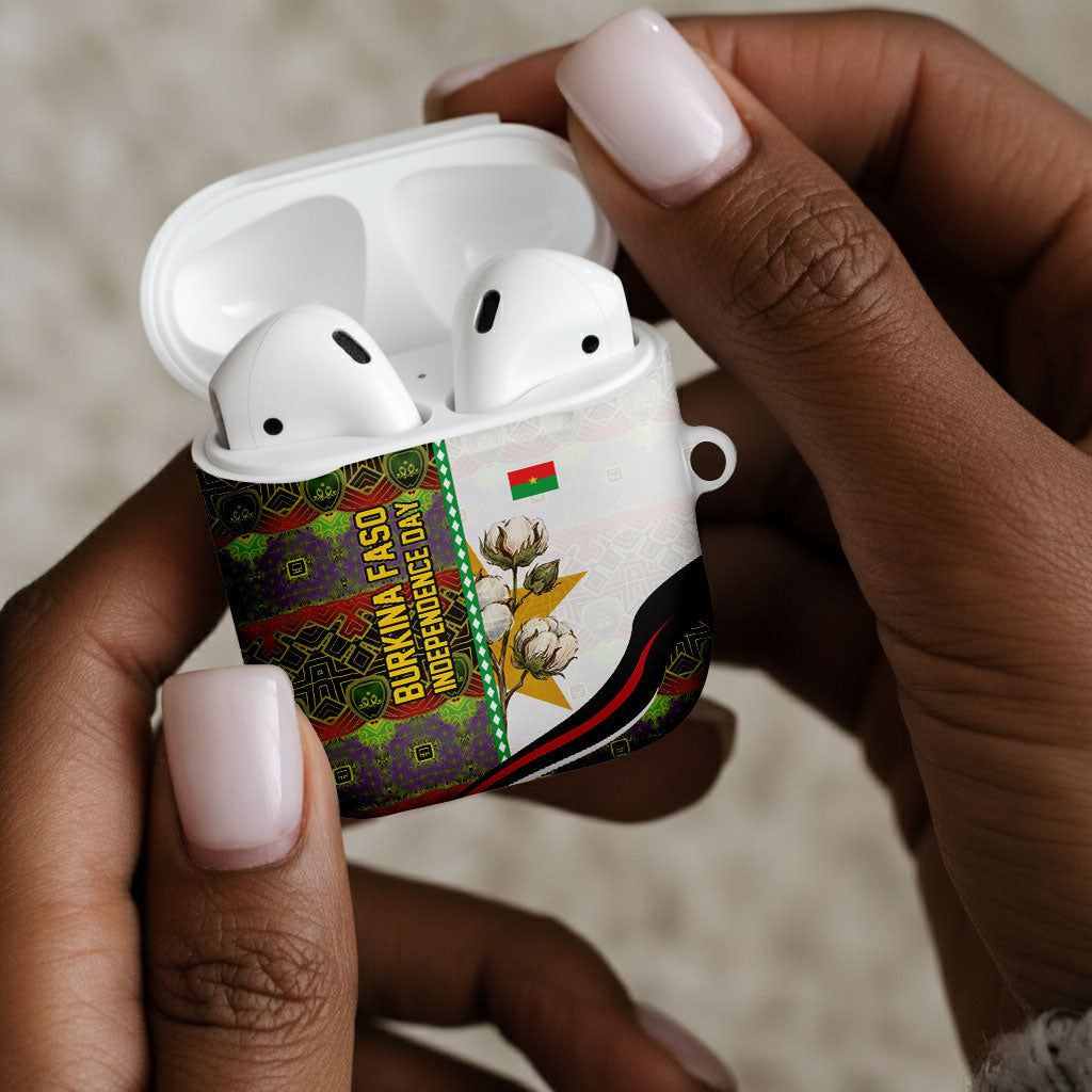 Burkina Faso Independence Day Coat Of Arms AirPods Case National Stallion Shield